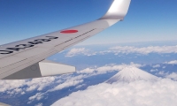日航機と富士山