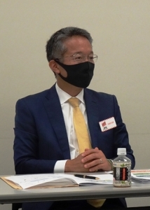 髙村会長は、事業に関して経営×金融でありいろいろな側面からの見方があり得ると話した
