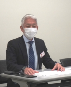 長谷川社長は、質問に答える形でフルキャストホールディングスの資本参加の経緯などについても話した。