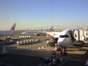 日航機(2023年2月28日、羽田空港)
